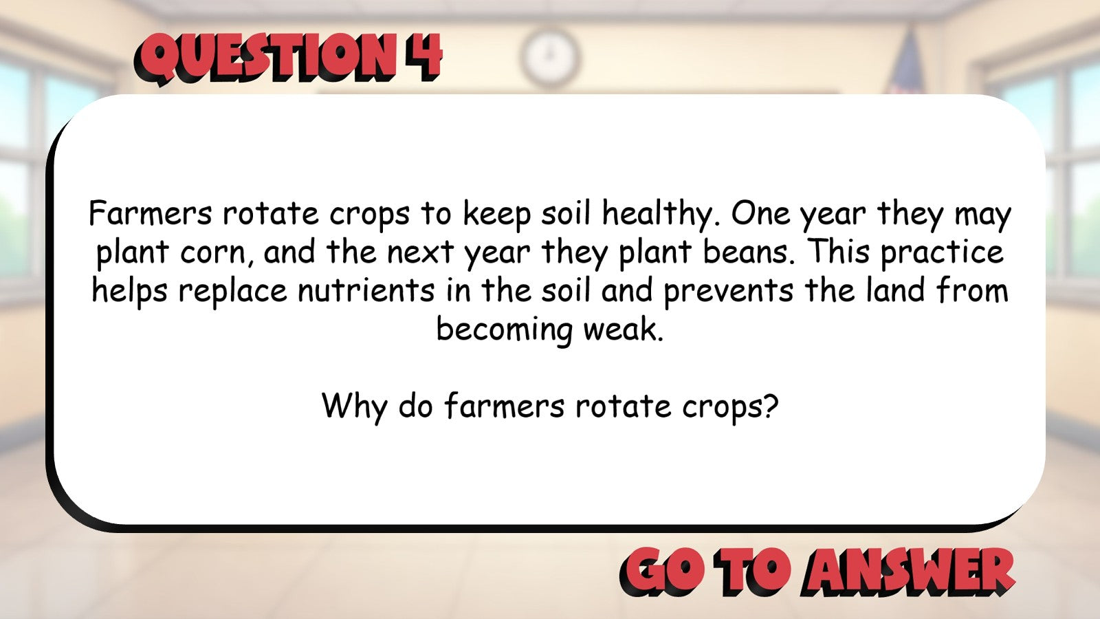 Ask & Answer Questions in Informational Text BIG TERRIBLE GAME - Grade 4 ELA
