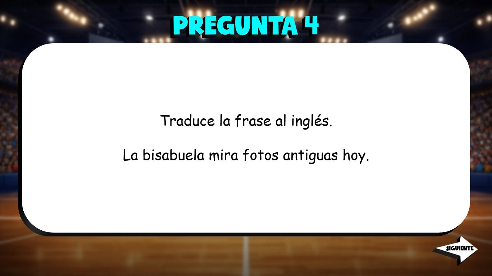 Translate Spanish to English - Extended Family TRASHKETBALL Game - Spanish