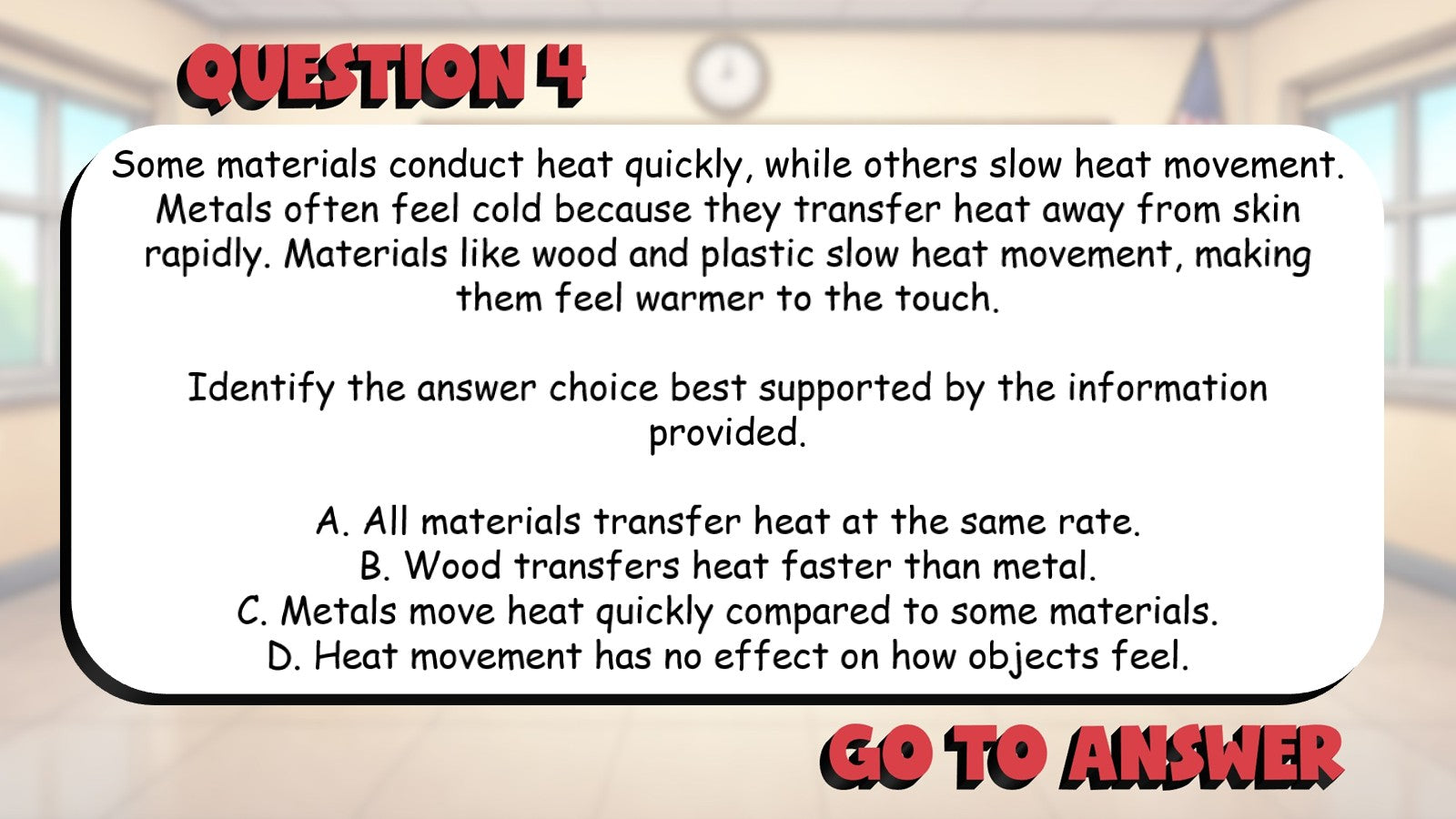 Identify the Strongest Answer from Evidence BIG TERRIBLE GAME - Grade 5 ELA