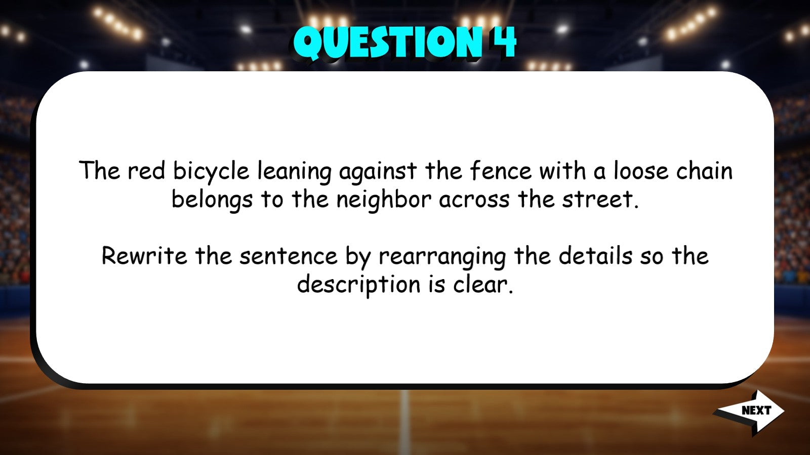 Evaluate Sentence Structure & Clarity TRASHKETBALL ELA Game - No Prep Grade 4