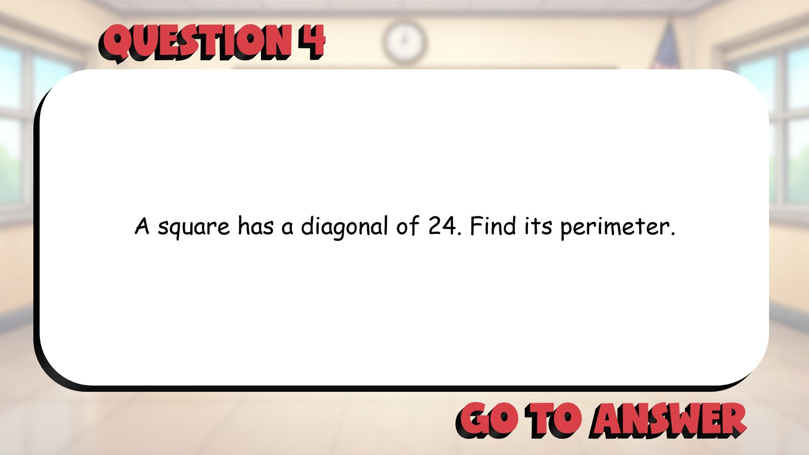 45 45 90 Triangle BIG TERRIBLE GAME - No Prep Geometry Math Review Activity