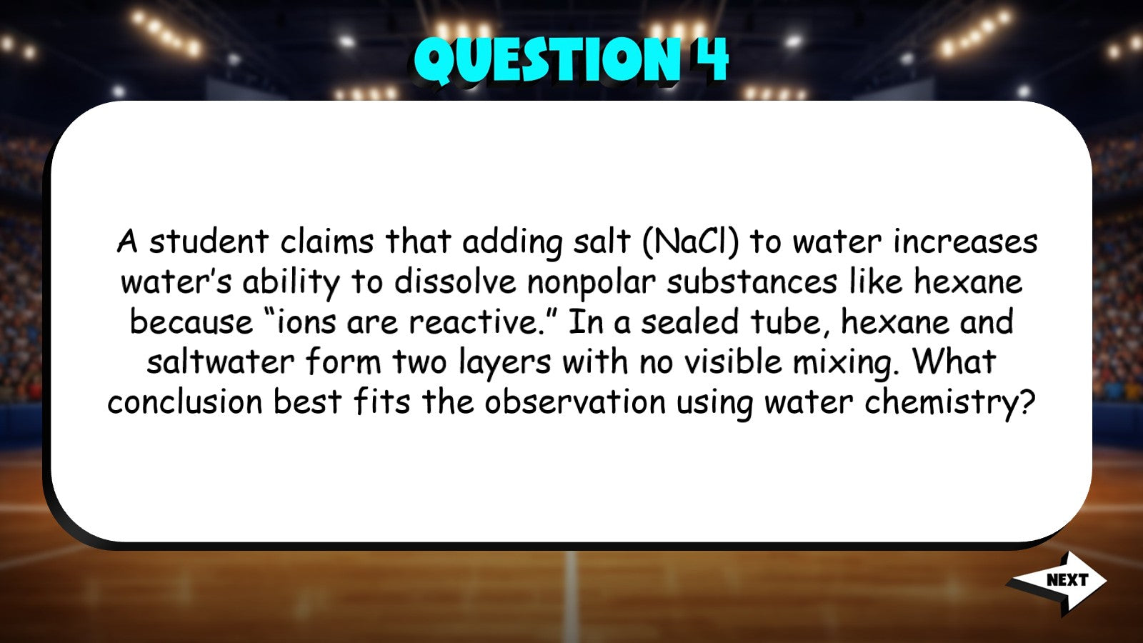 Water & Biological Chemistry TRASHKETBALL Science Game - No Prep AP Biology