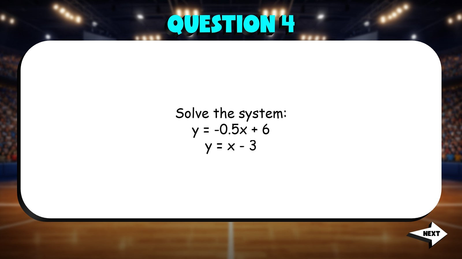 Systems of Equations TRASHKETBALL Math Game - No Prep Grade 8 Review Activity
