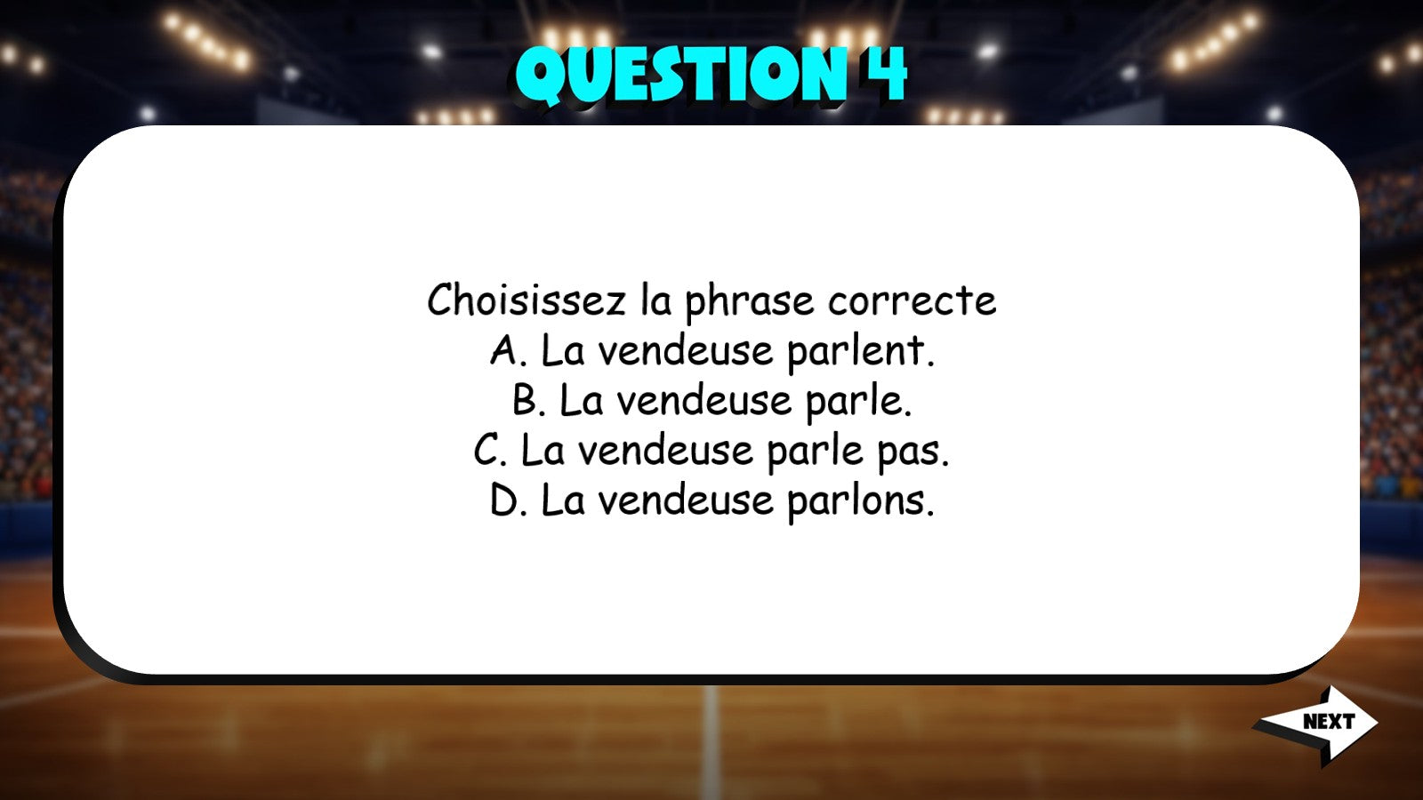 Select Correct Sentence - Shopping TRASHKETBALL French Game - No Prep Exercise
