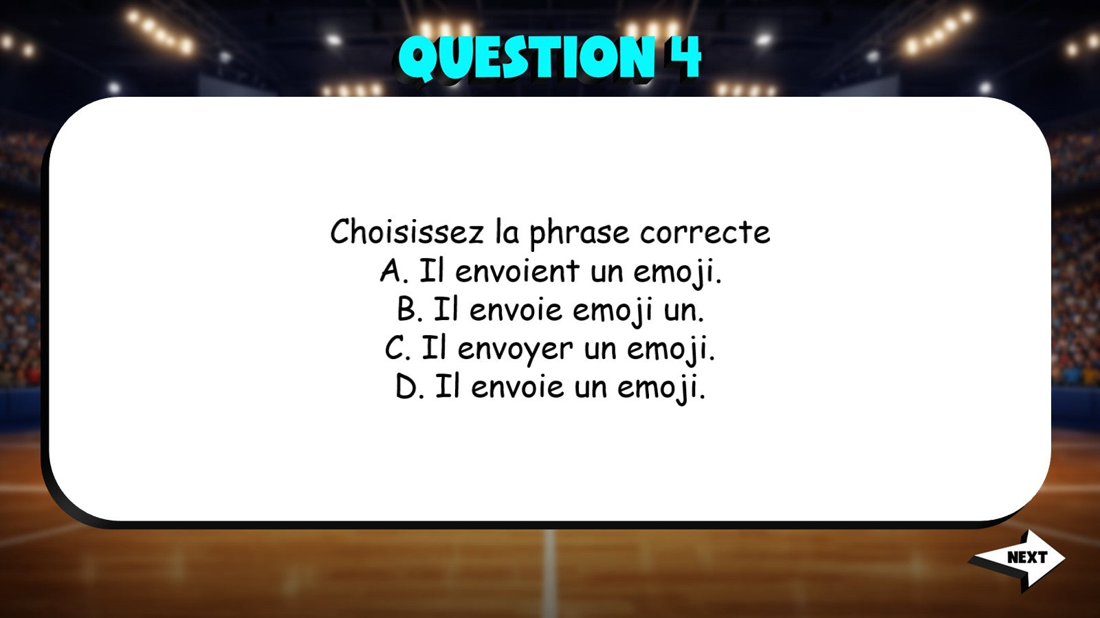 Select Correct Sentence - Social Media TRASHKETBALL French Game - No Prep