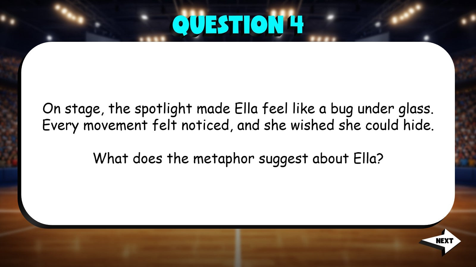 Interpret the Meaning of Metaphors in Context TRASHKETBALL ELA Game - Grade 4