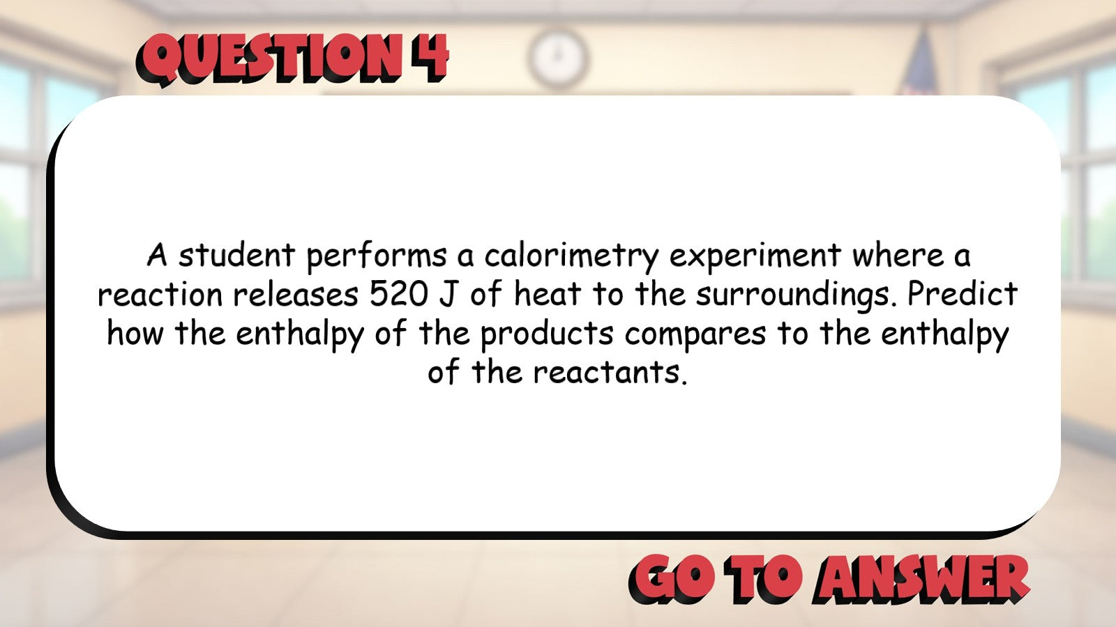 Enthalpy BIG TERRIBLE GAME - No Prep Chemistry Science Review Activity