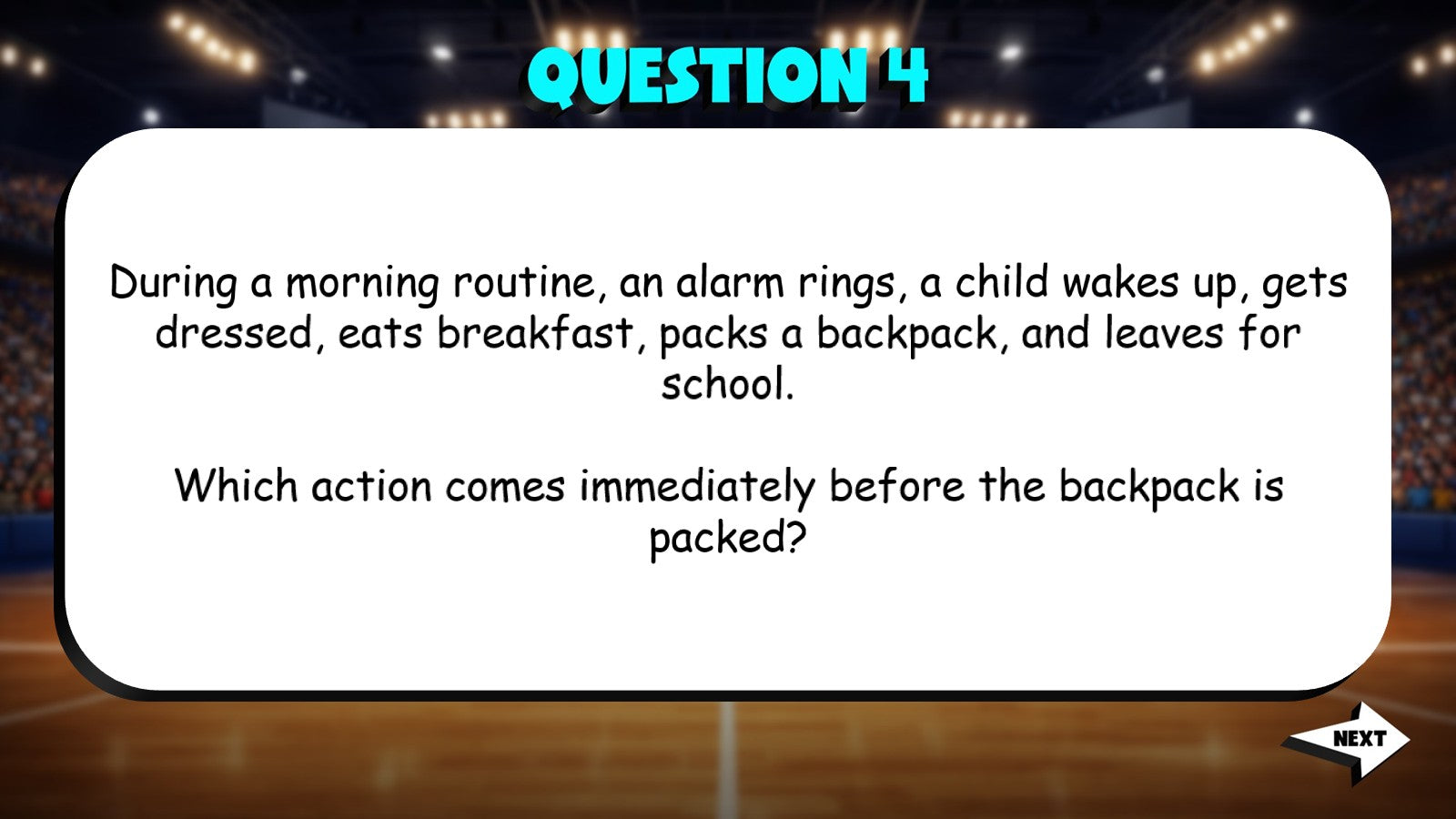 Analyze Sequence of Events or Processes TRASHKETBALL ELA Game - No Prep Grade 4