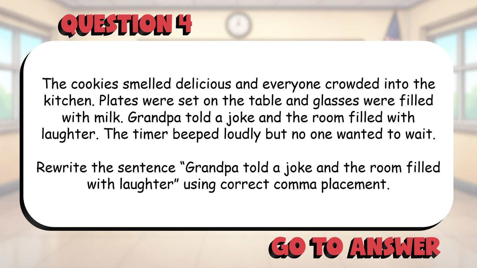 Comma Usage With Compound Sentences BIG TERRIBLE GAME - Grade 5 ELA Review