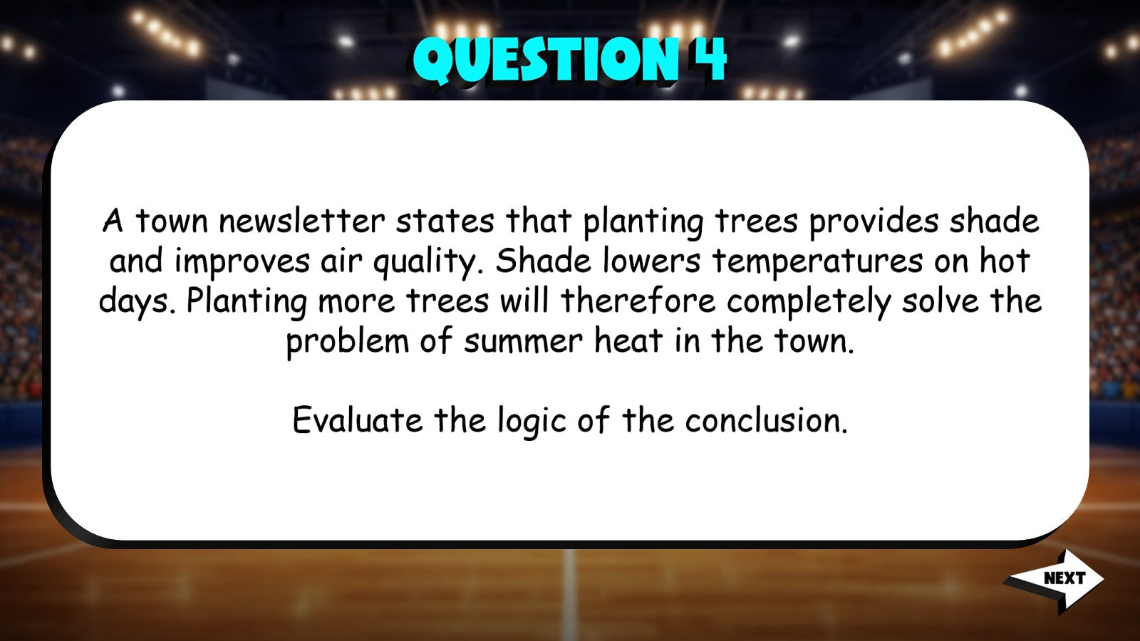 Evaluate the Soundness of Reasoning TRASHKETBALL ELA Game - No Prep Grade 9
