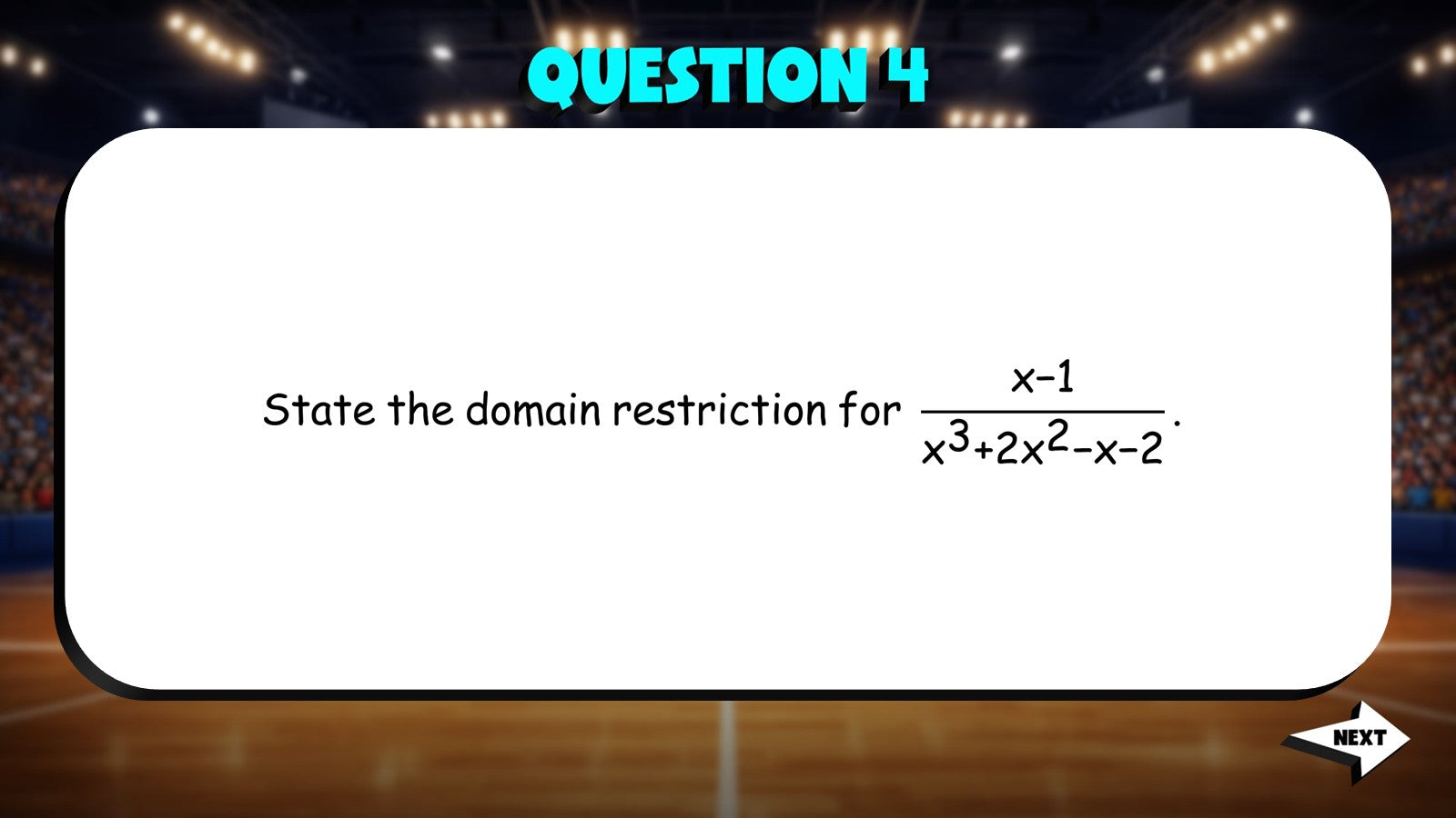 Rational Functions Domain Restrictions TRASHKETBALL Math Game - Algebra 2