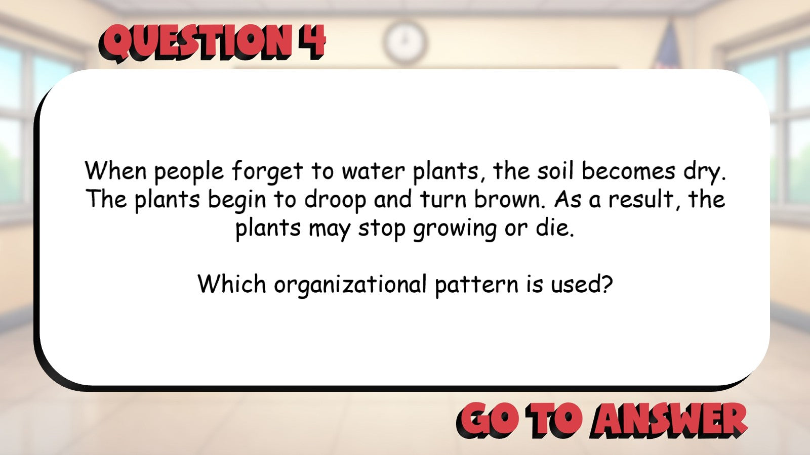 Identify How Information Is Organized BIG TERRIBLE GAME - Grade 3 ELA Review
