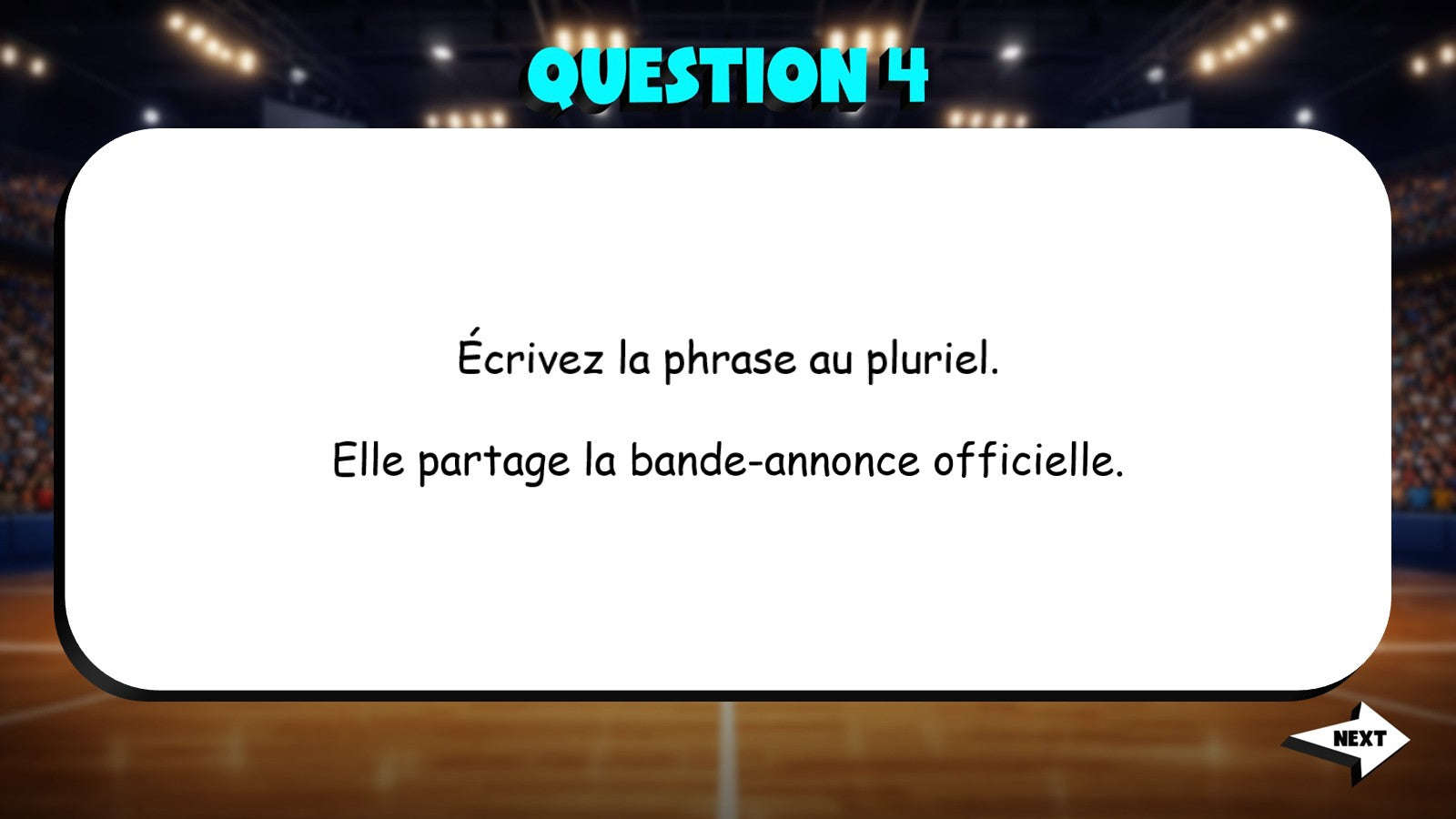 Change to Plural - Movies, Music & Games TRASHKETBALL French Game - No Prep