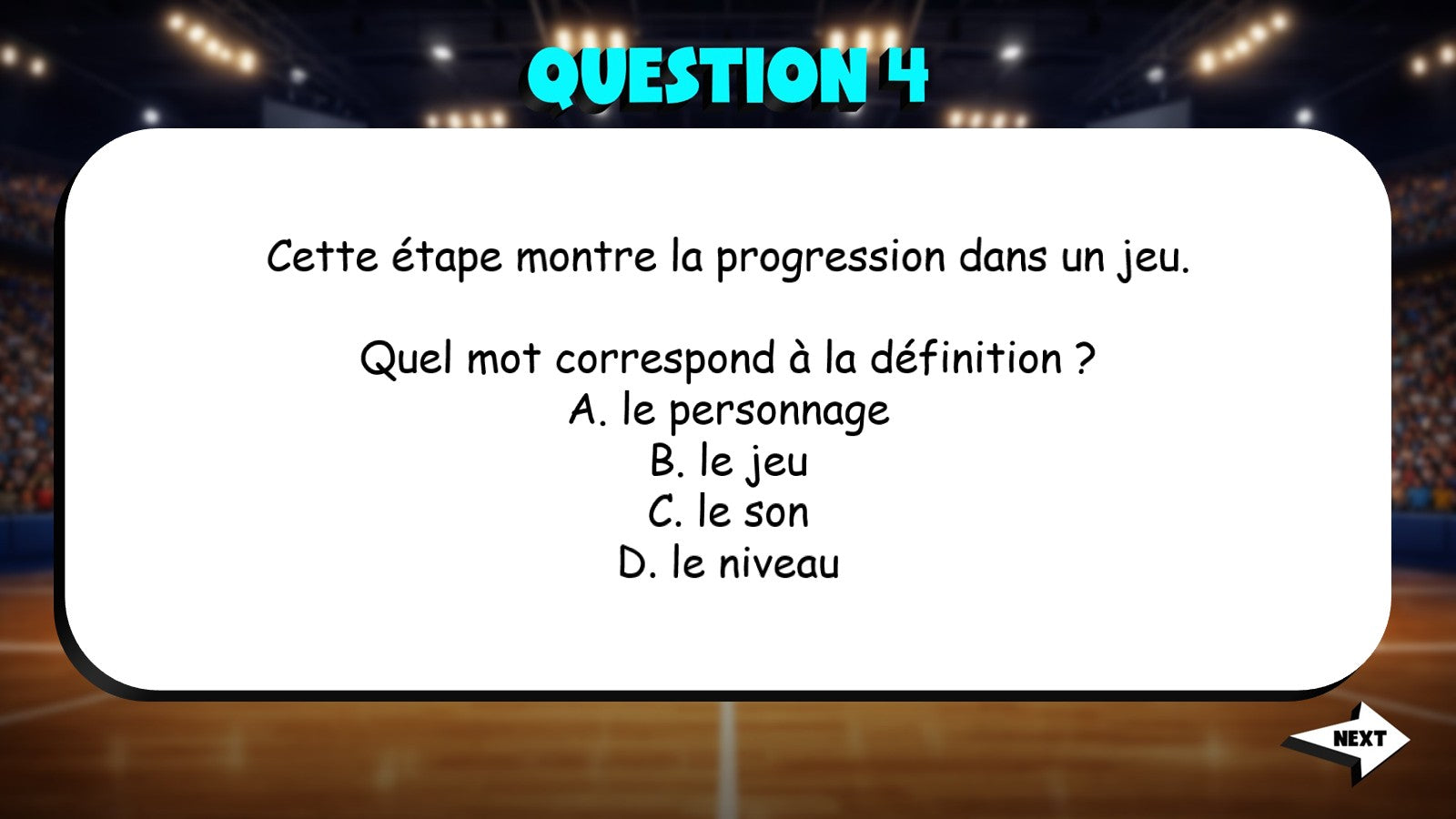 Match the Definition - Movies, Music & Games TRASHKETBALL French Game - No Prep