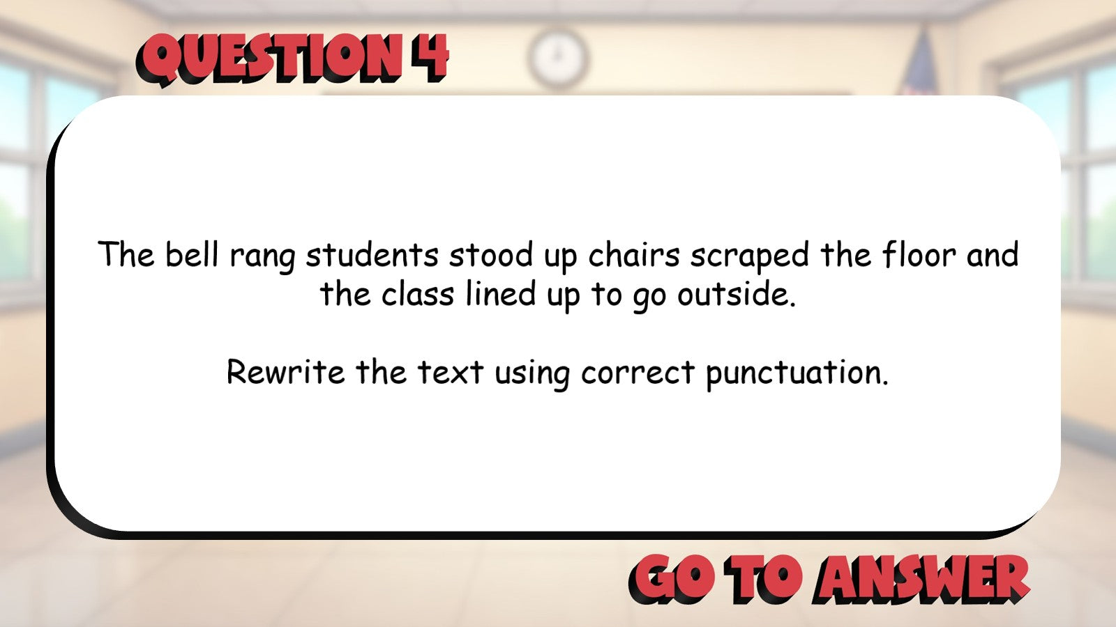 Punctuation Rules & Conventions BIG TERRIBLE GAME - No Prep Grade 3 ELA Review