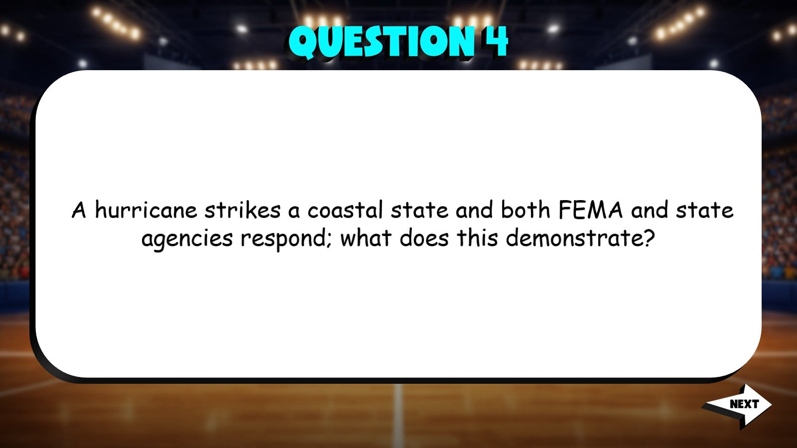 Federalism in Practice TRASHKETBALL Civics Game - No Prep Review Activity