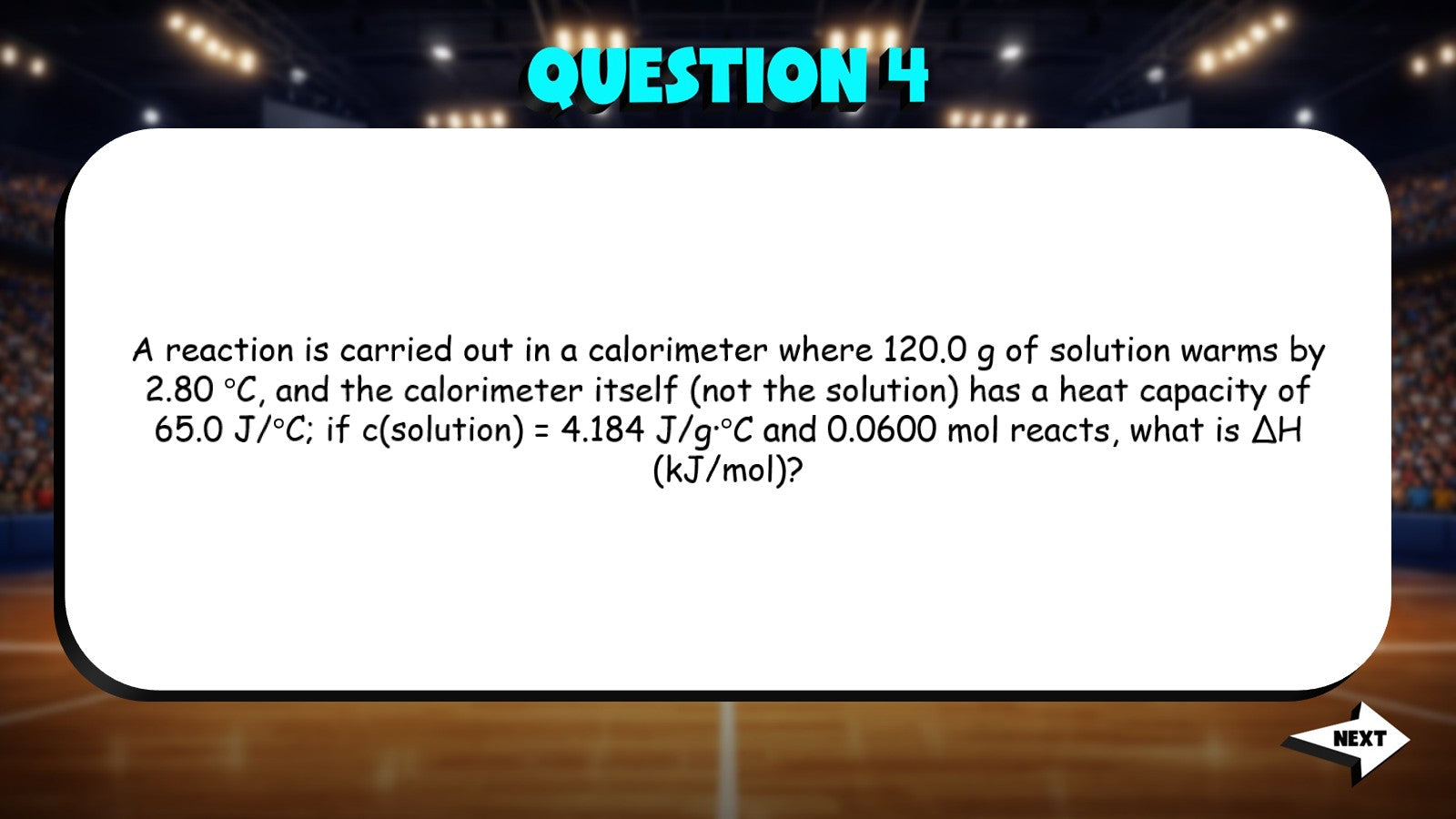 Reaction Enthalpy Calculations TRASHKETBALL Science Game - No Prep Chemistry