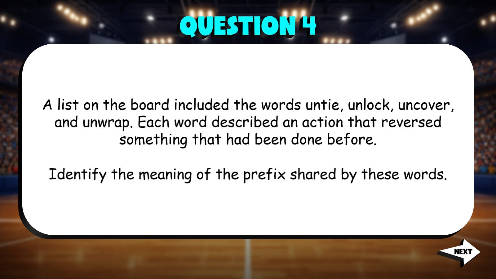 Multisyllable Words, Roots & Affixes TRASHKETBALL ELA Game - No Prep Grade 5