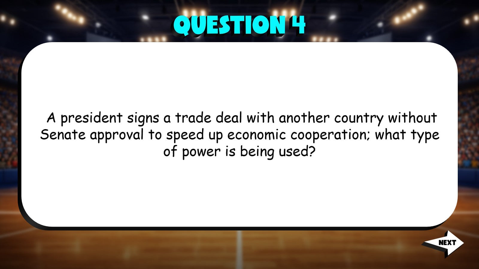 Presidential Powers TRASHKETBALL Civics Game - No Prep Review Activity