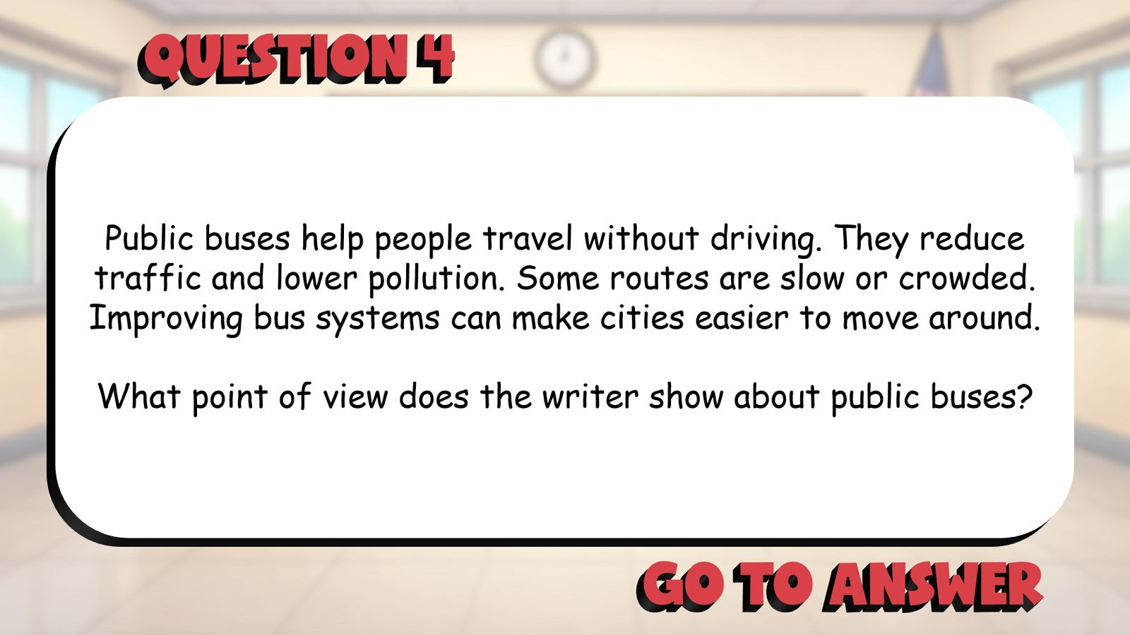 Identify the Author’s Point of View BIG TERRIBLE GAME - Grade 4 ELA Review