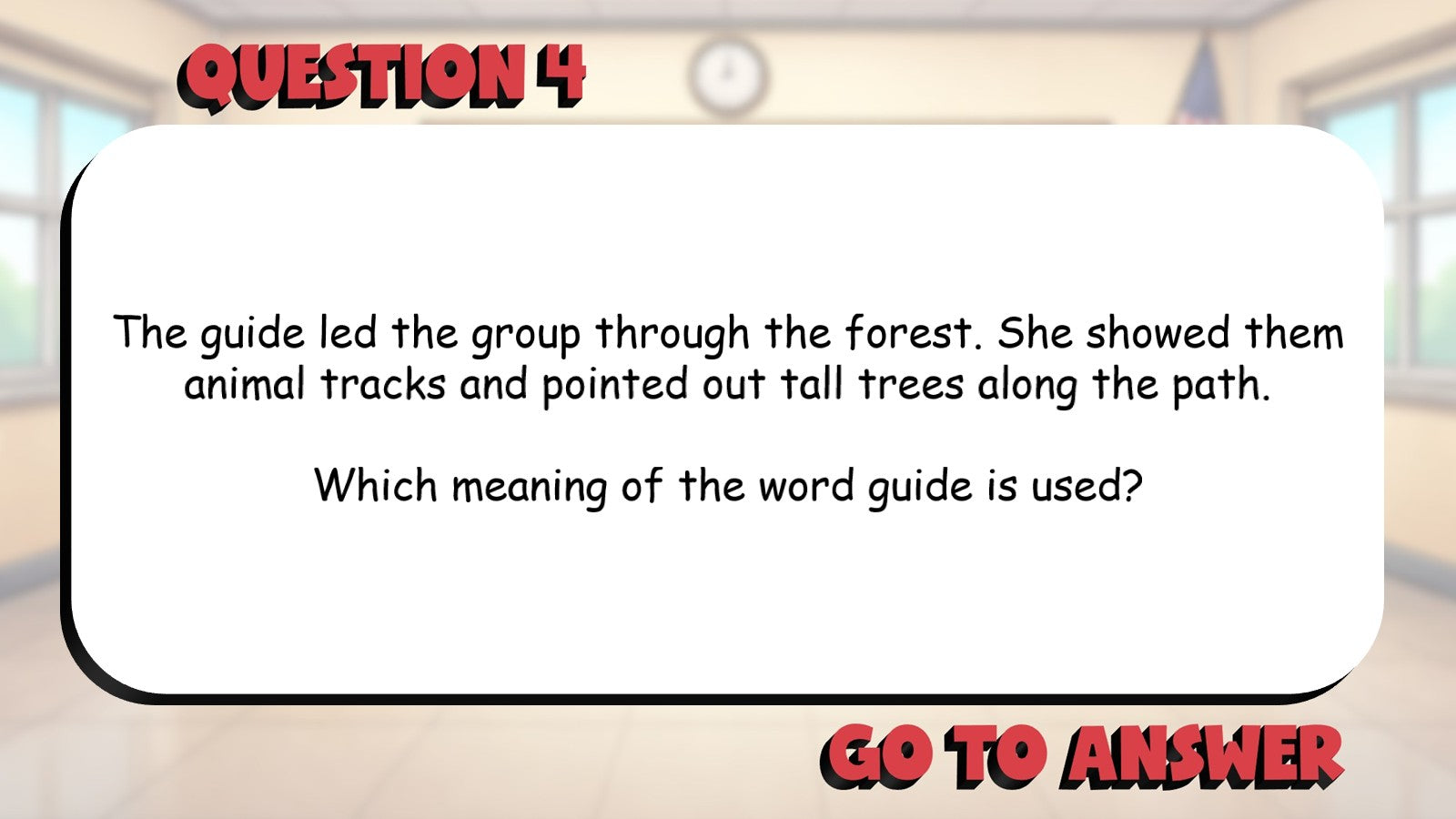 Best Meaning for Multiple Meaning Words BIG TERRIBLE GAME - Grade 3 ELA Review