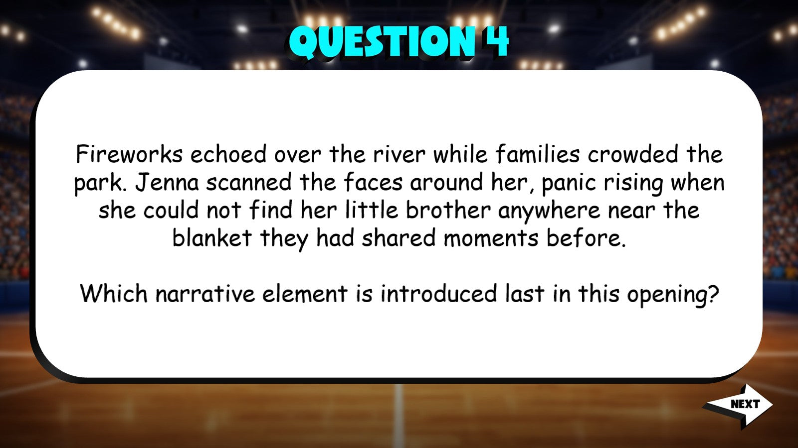 Identify Strong Narrative Introductions TRASHKETBALL ELA Game - No Prep Grade 6