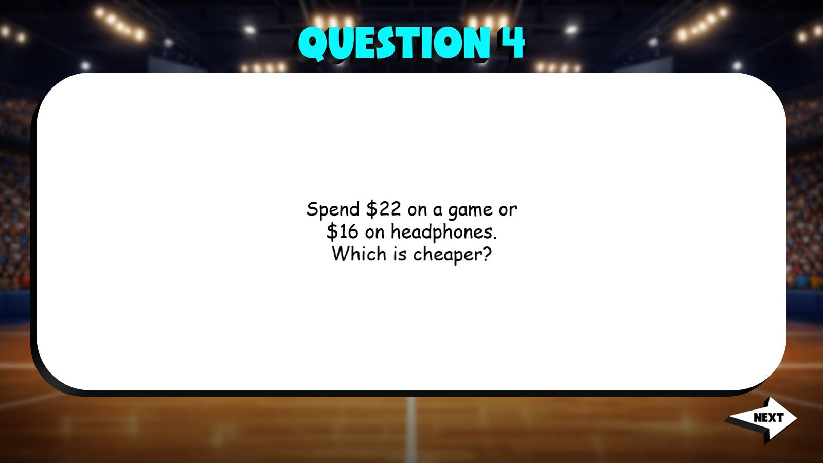 Comparing Value of Purchases TRASHKETBALL Math Game - No Prep Grade 4 Review