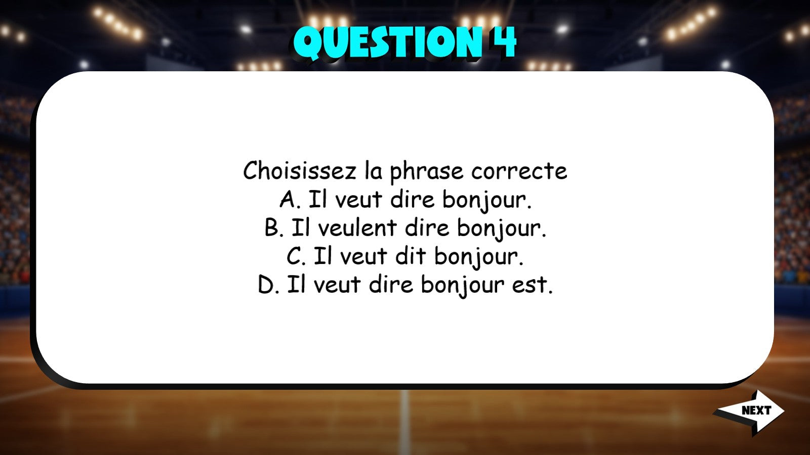 Select Correct Sentence - Alphabet & Spelling TRASHKETBALL French Game - No Prep