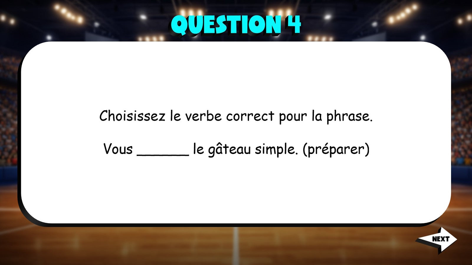 Fill In The Verb - Food Preferences TRASHKETBALL French Game - No Prep Exercise