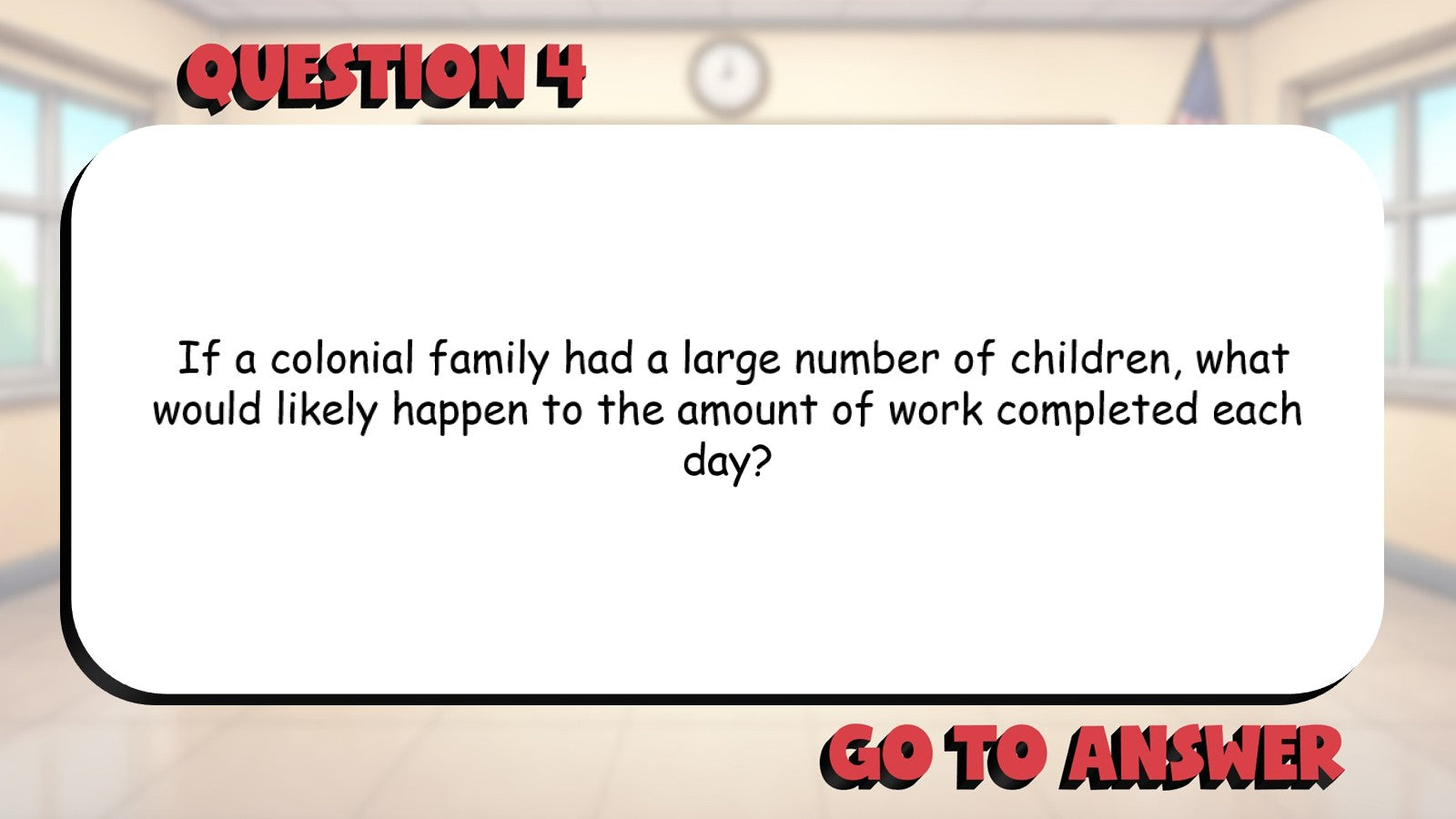 Daily Life in the Colonies BIG TERRIBLE GAME - No Prep Grade 3 Socials Review