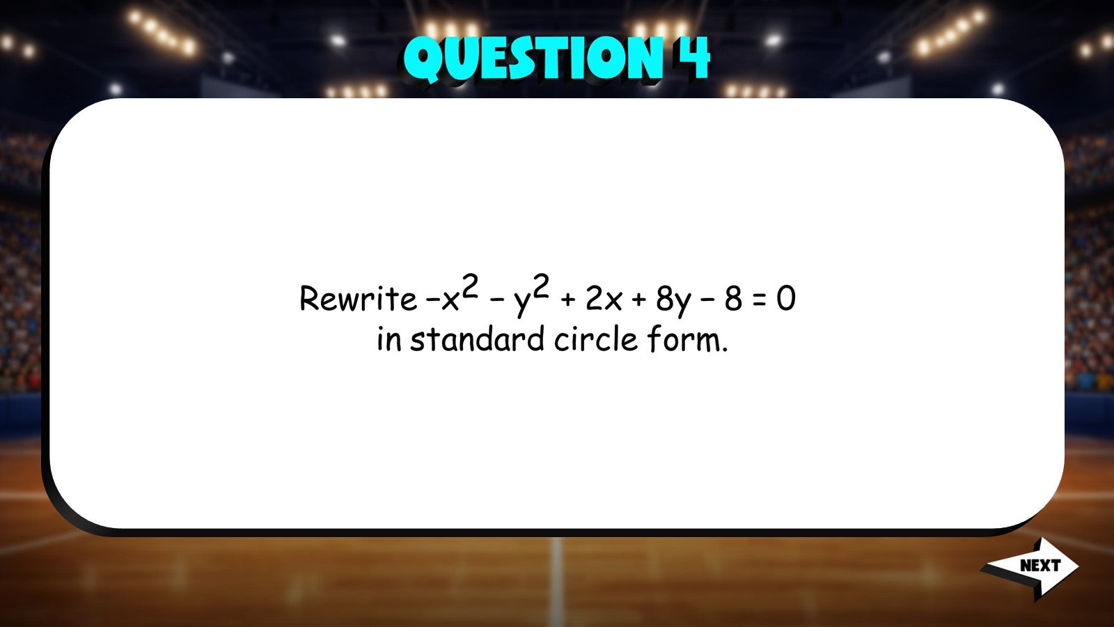 Completing the Square for Circles TRASHKETBALL Math Game - No Prep Algebra 2