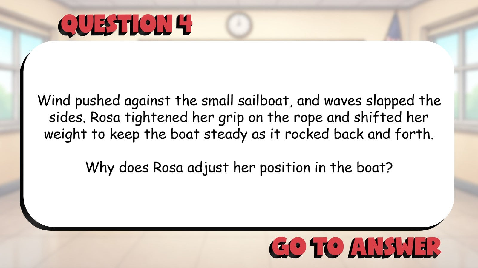 Answer Why & How Questions BIG TERRIBLE GAME - No Prep Grade 5 ELA Review