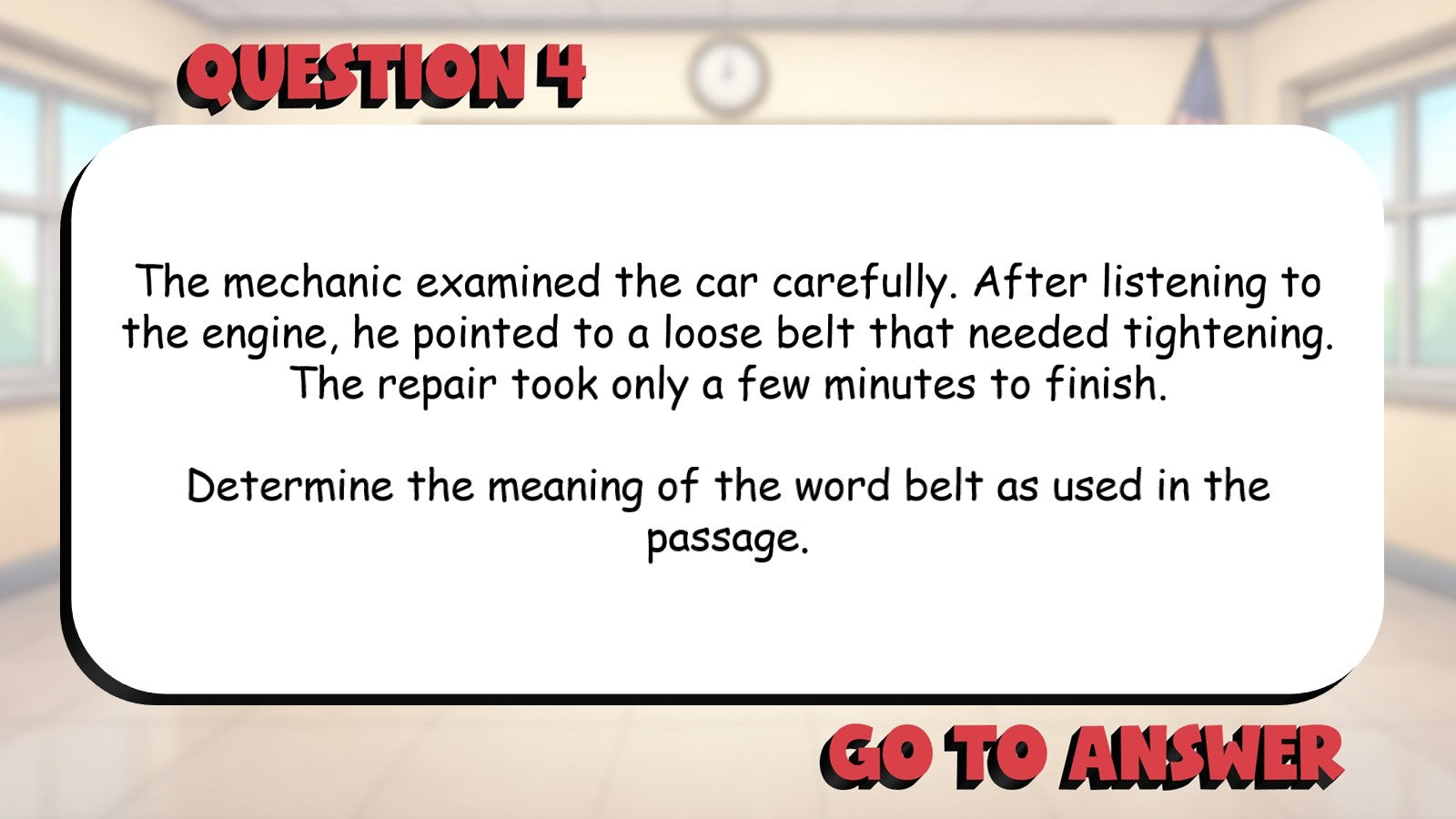 Multiple Meaning Words in Context BIG TERRIBLE GAME - No Prep Grade 5 ELA Review