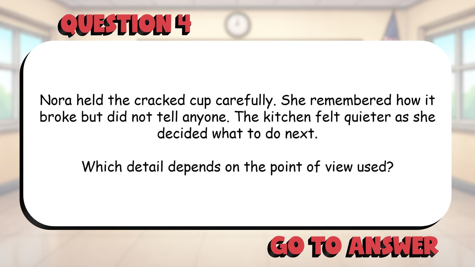 Understand Point of View & Perspective BIG TERRIBLE GAME - Grade 4 ELA Review