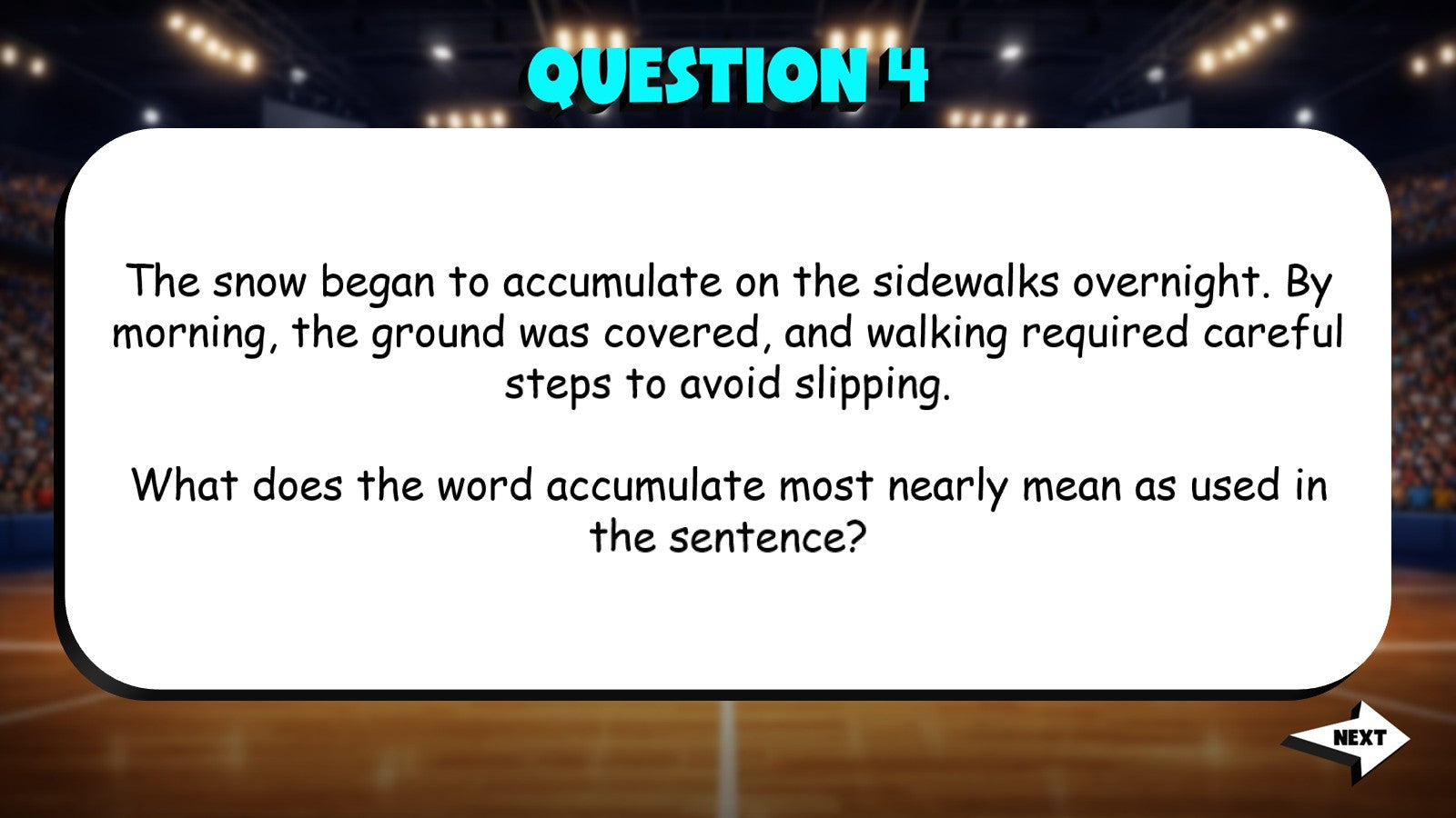 Sentence Context & Word Meaning TRASHKETBALL ELA Game - No Prep Grade 4 Review