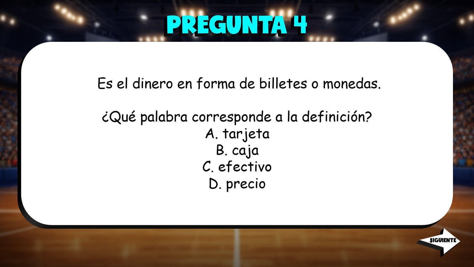 Match the Definition - Buying & Selling TRASHKETBALL Spanish Game - No Prep