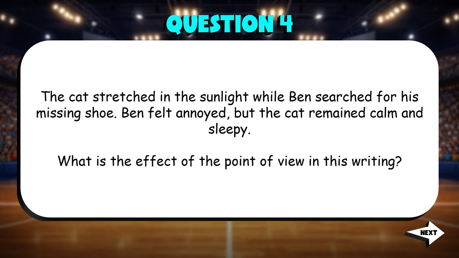 Understand Point of View & Perspective TRASHKETBALL ELA Game - No Prep Grade 4