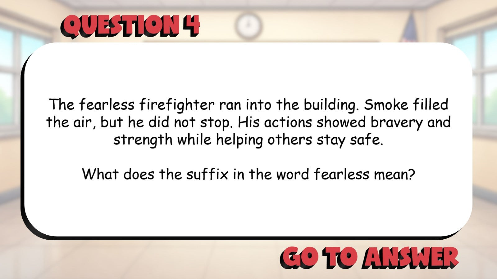 Identify Common Suffixes in Words BIG TERRIBLE GAME - No Prep Grade 3 ELA Review