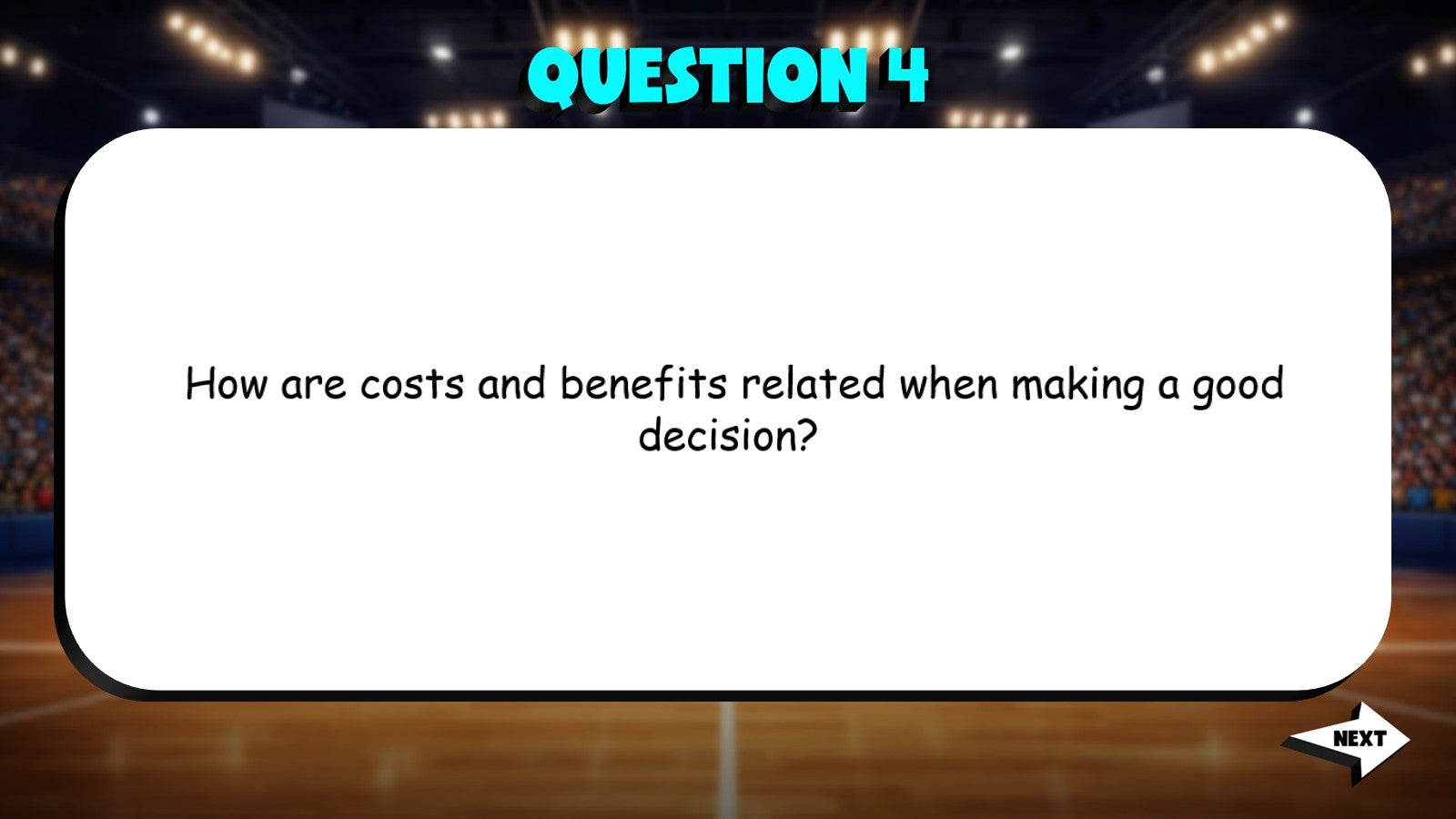 Costs & Benefits TRASHKETBALL Socials Game - No Prep Grade 4 Review Activity