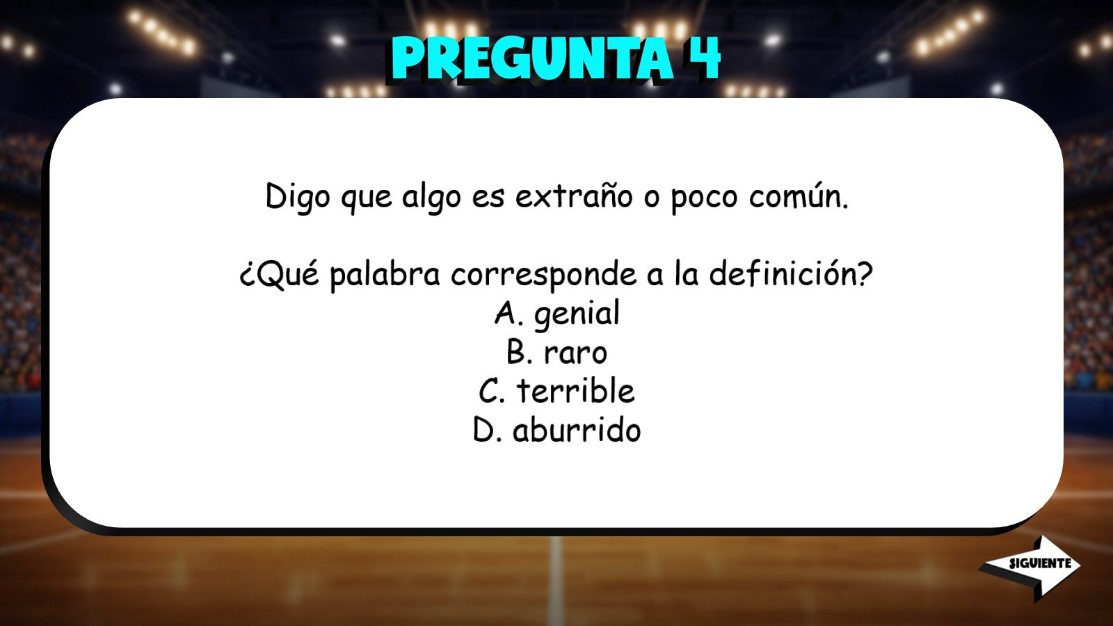 Match the Definition - Opinions & Reactions TRASHKETBALL Spanish Game - No Prep