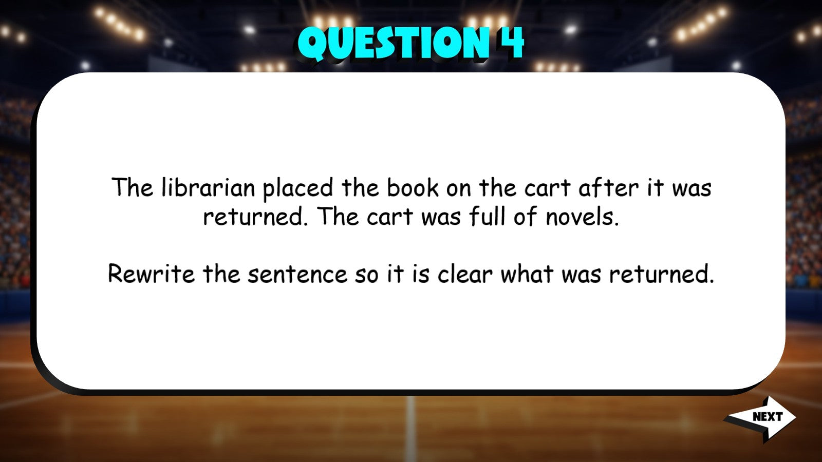 Using Pronouns Clearly & Correctly TRASHKETBALL ELA Game - No Prep Grade 4