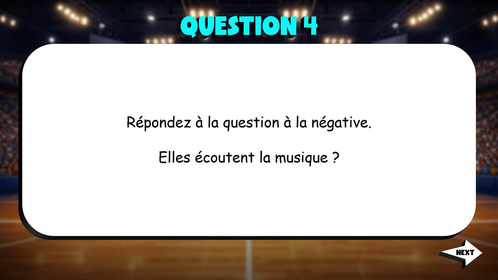 Answer the Question - Storytelling TRASHKETBALL French Game - No Prep Exercise