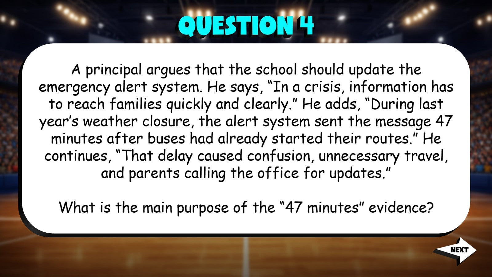 Identify the Purpose of Evidence TRASHKETBALL ELA Game - No Prep Grade 9 Review