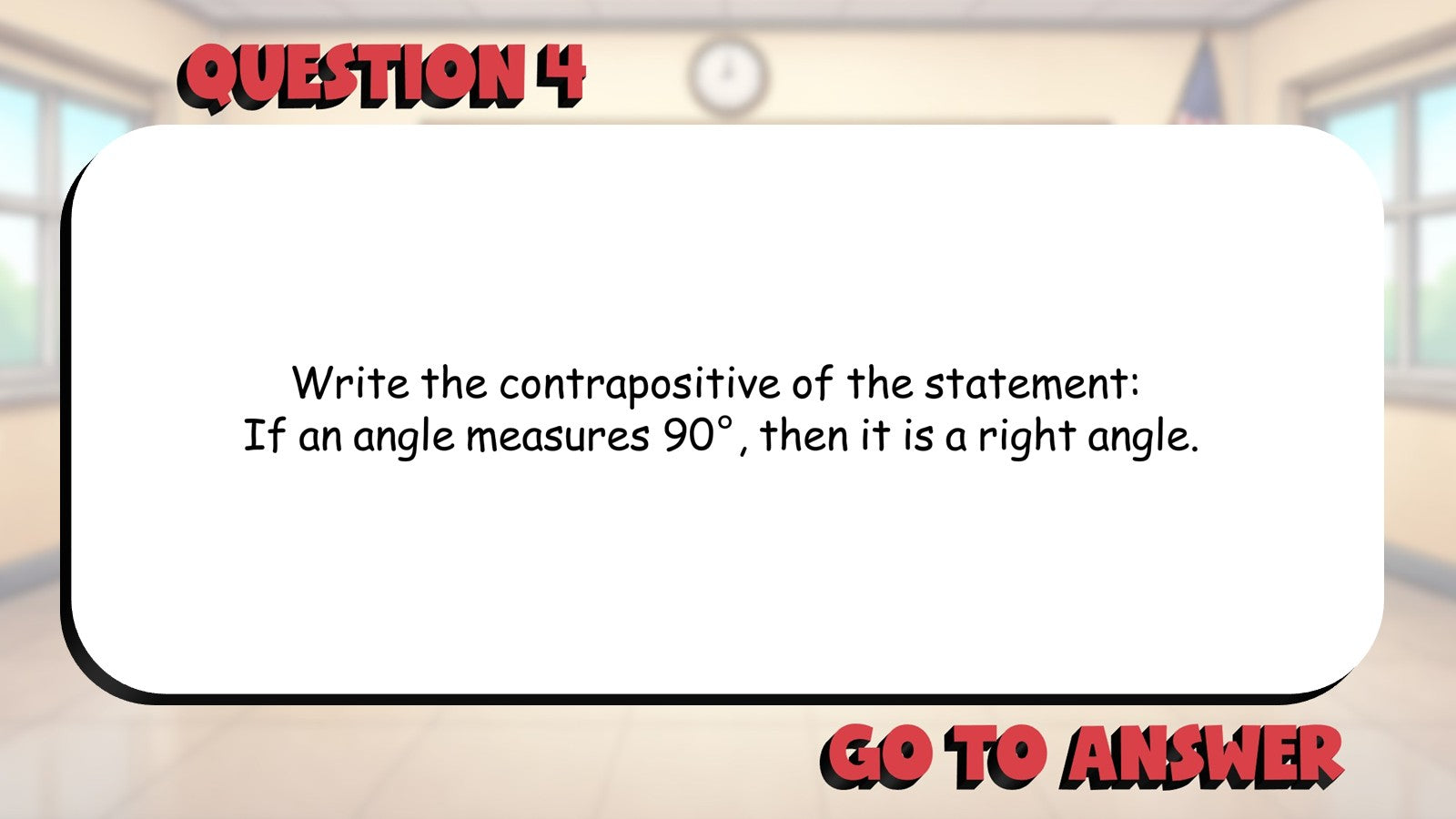 Conditional Statements BIG TERRIBLE GAME - No Prep Geometry Math Review Activity