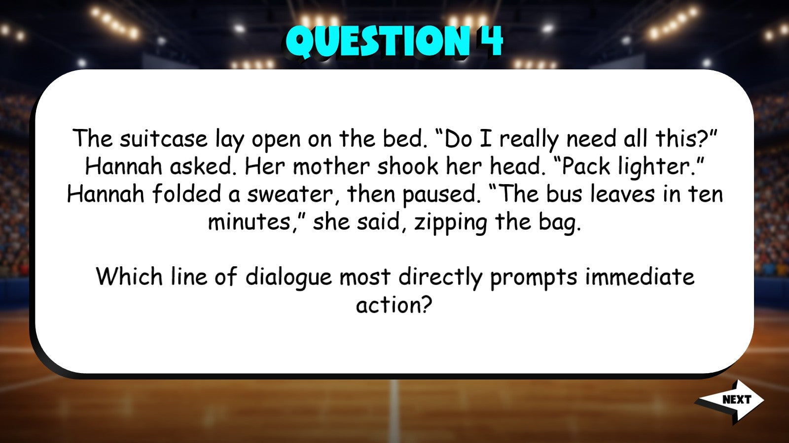 Identify Dialogue That Advances the Story TRASHKETBALL ELA Game - Grade 6