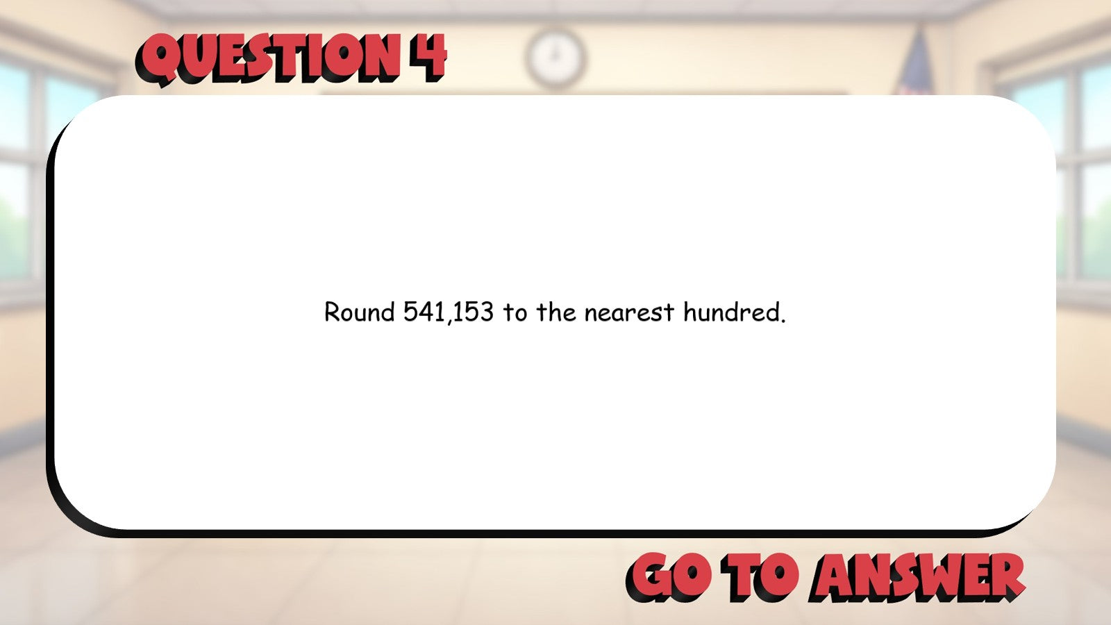 Rounding to Nearest 1000 BIG TERRIBLE GAME - No Prep Grade 4 Math Review