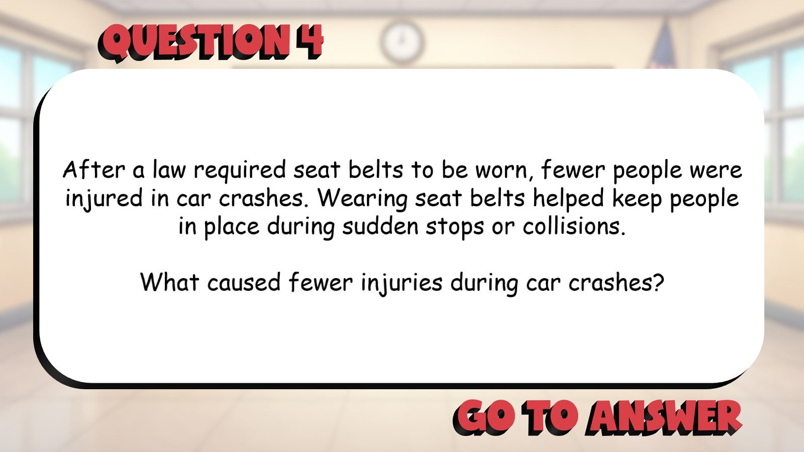 Explain Connections Between Ideas & Events BIG TERRIBLE GAME - Grade 4 ELA