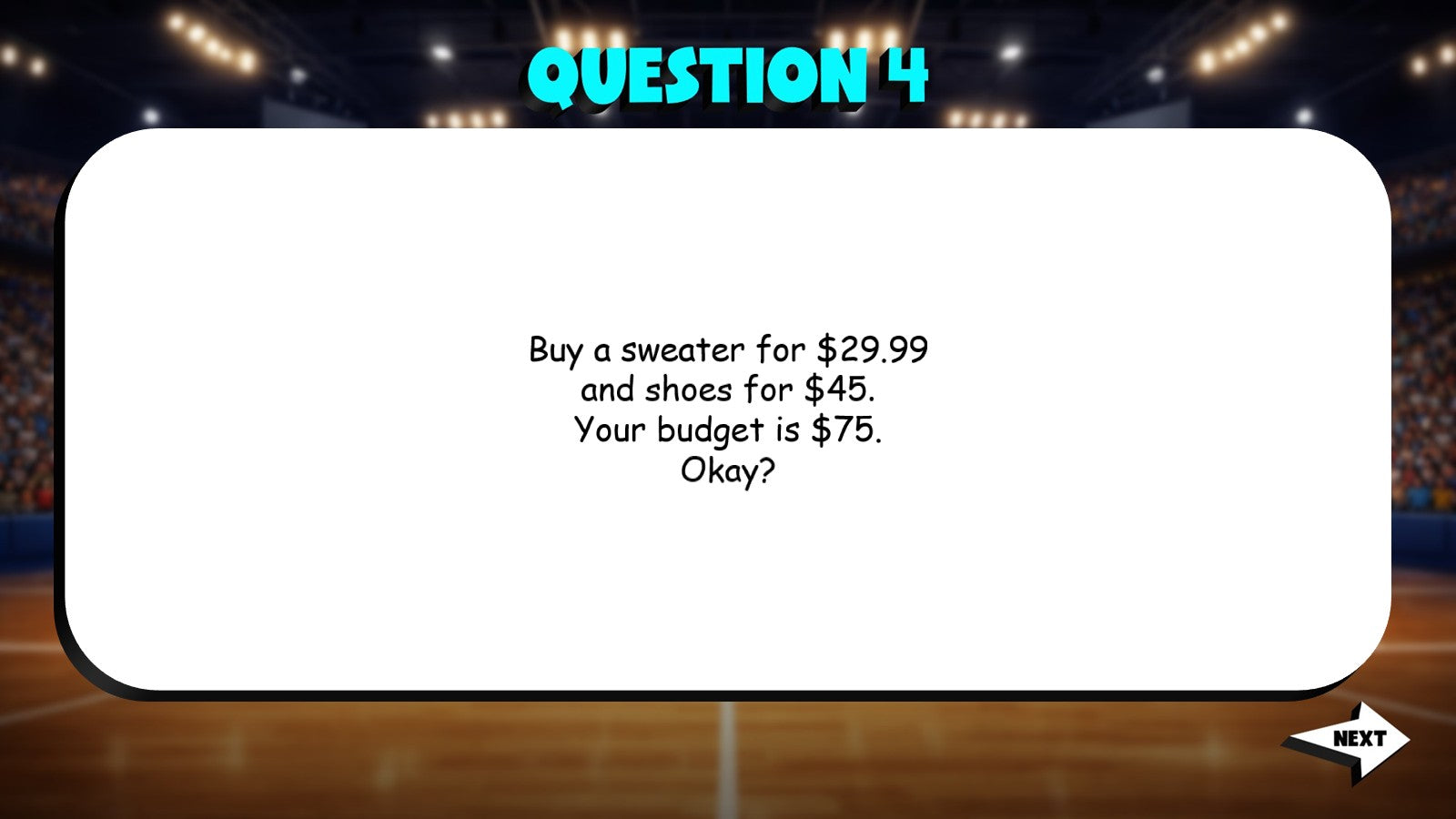 Planning Purchases Within a Budget TRASHKETBALL Math Game - No Prep Grade 4