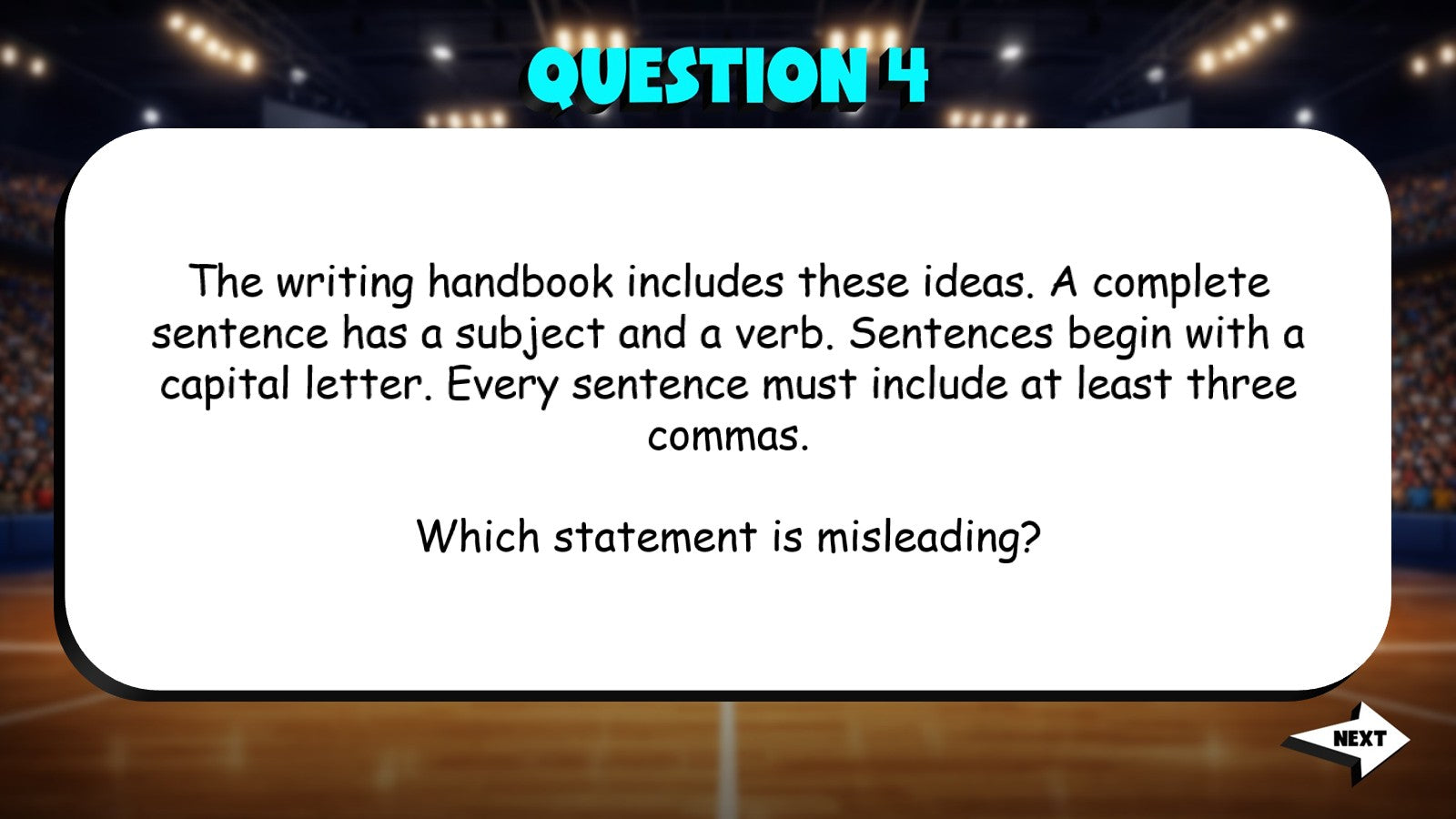 Identify Inaccurate or Misleading Information TRASHKETBALL ELA Game - Grade 4
