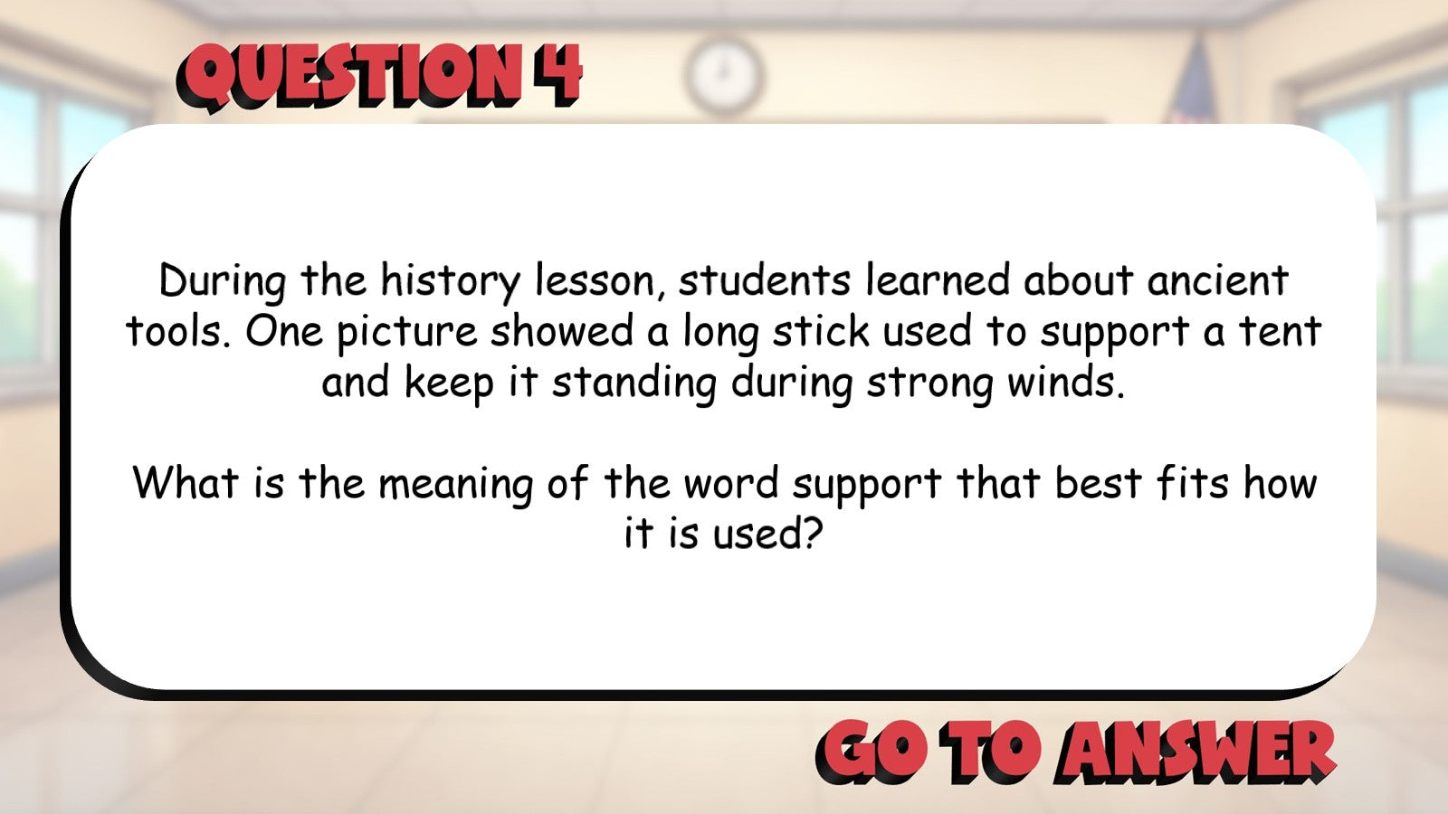 Best Meaning for Multiple Meaning Words BIG TERRIBLE GAME - Grade 4 ELA Review
